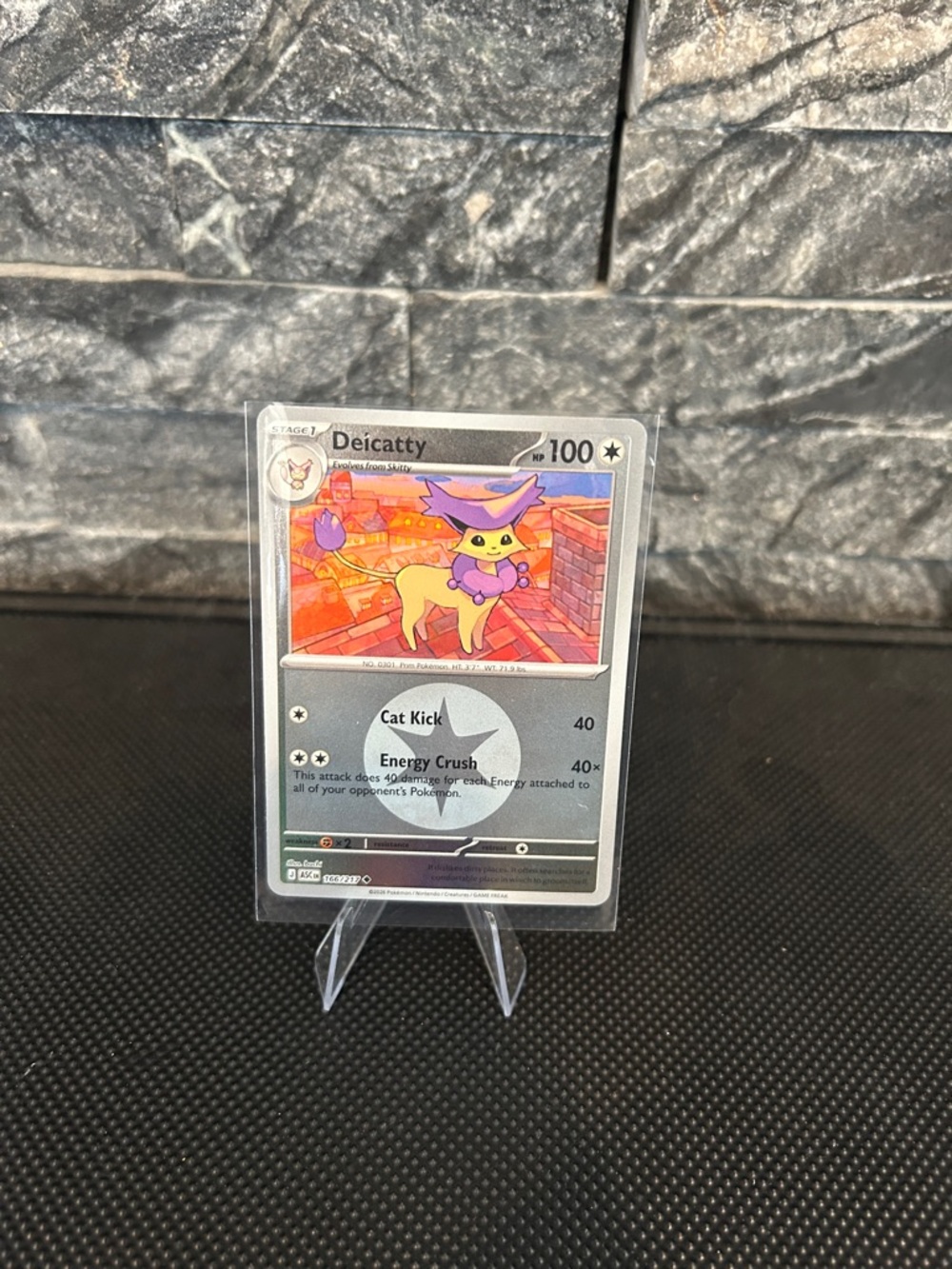 Pokemon Delcatty 166/217 Reverse Holo Rare from Ascended Heroes Set M/NM